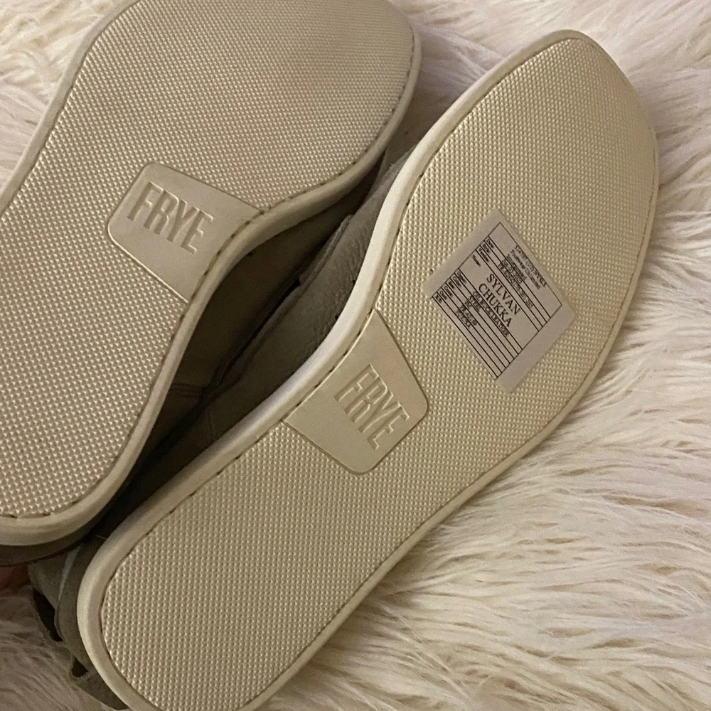 NEW FRYE Sylvan Chukka Men's Casual Leather Shoes - Olive